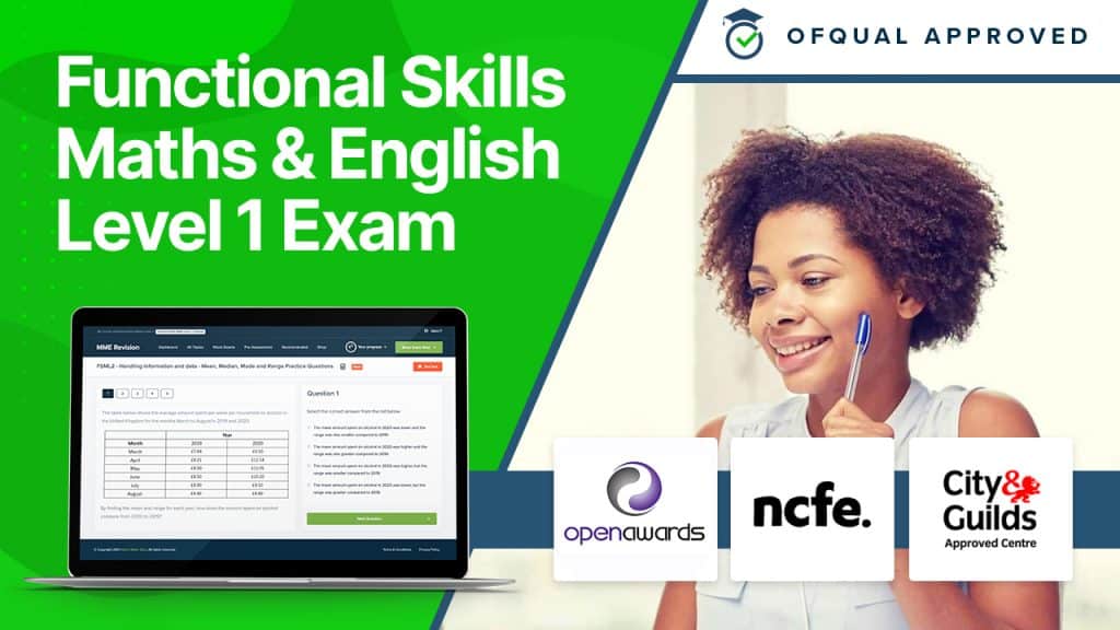 Functional Skills Maths and English Level 1