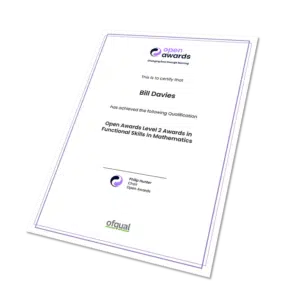 Certificate-Open Awards