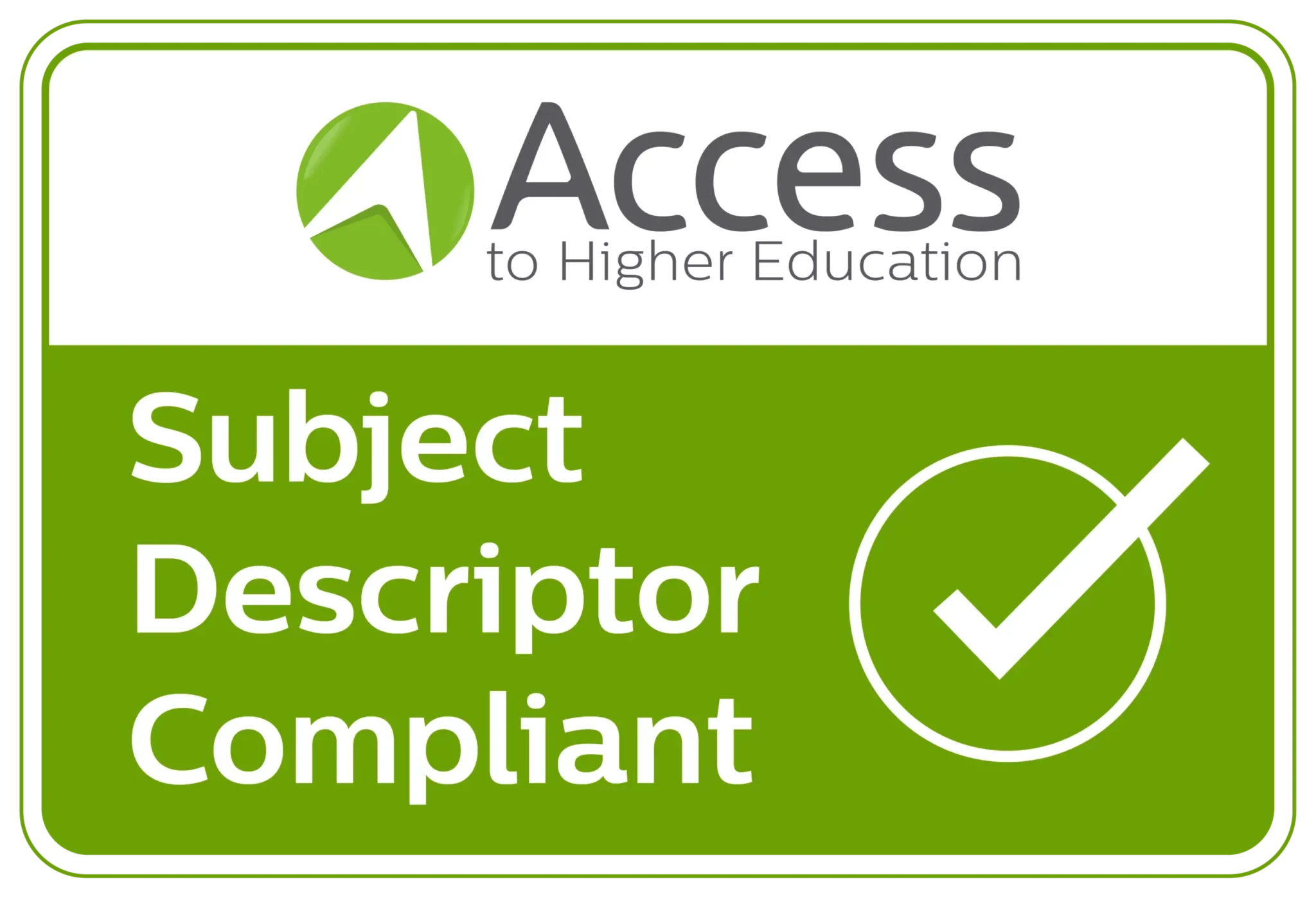 QAA Subject Descriptor Compliant