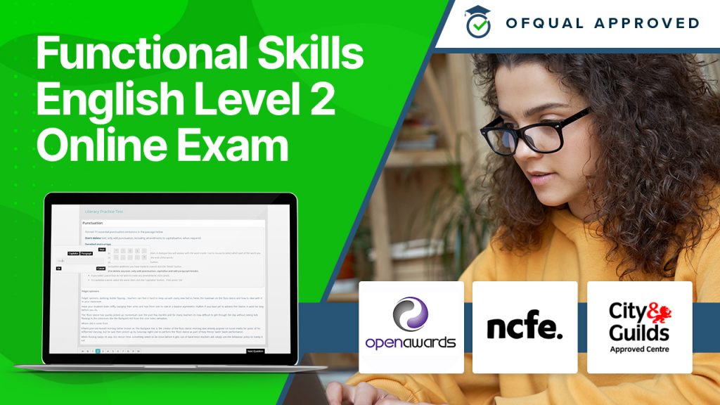 Functional Skills English Level 2 Online Exam Ofqual Regulated