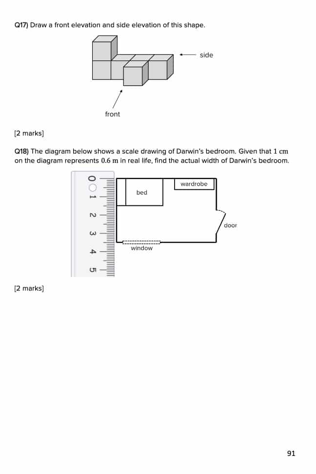 Maps and Scale Drawings Revision Practice Questions